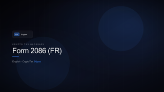 Form 2086 (FR) — crypto tax glossary (EN)