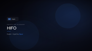 HIFO — crypto tax glossary (EN)