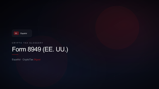 Form 8949 (EE. UU.) — crypto tax glossary (ES)
