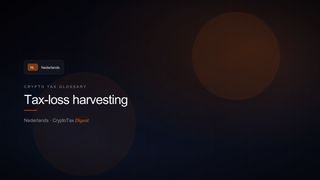Tax-loss harvesting — crypto tax glossary (NL)