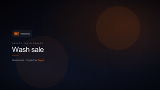 Wash sale — crypto tax glossary (NL)