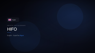 HIFO — crypto tax glossary (EN)