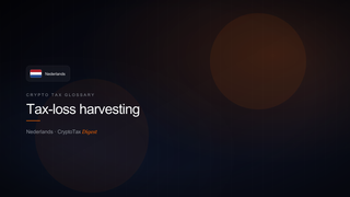 Tax-loss harvesting — crypto tax glossary (NL)