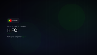 HIFO — crypto tax glossary (PT)