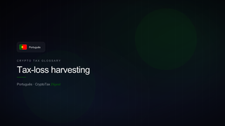 Tax-loss harvesting — crypto tax glossary (PT)
