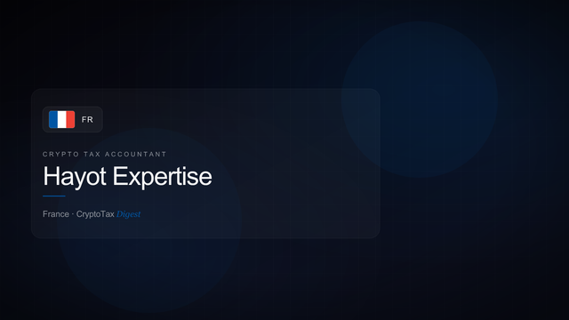 Hayot Expertise — crypto tax accountant (France)