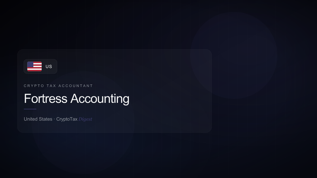 Fortress Accounting — crypto tax accountant (United States)