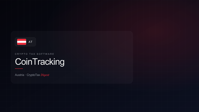 CoinTracking — crypto tax software (Austria)