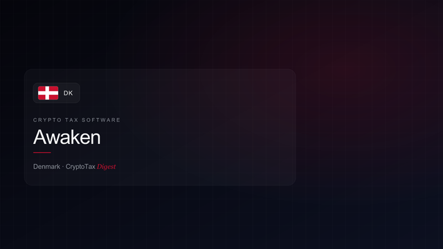 Awaken — crypto tax software (Denmark)