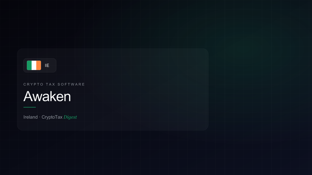 Awaken — crypto tax software (Ireland)