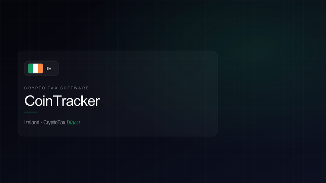 CoinTracker — crypto tax software (Ireland)