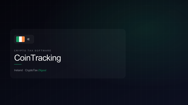 CoinTracking — crypto tax software (Ireland)