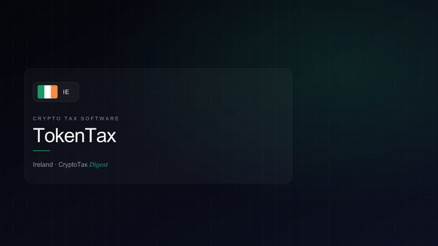 TokenTax — crypto tax software (Ireland)