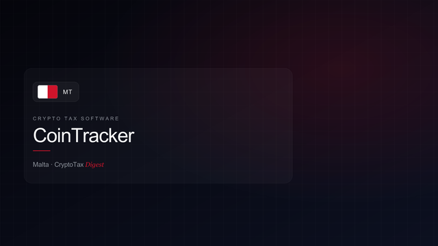 CoinTracker — crypto tax software (Malta)