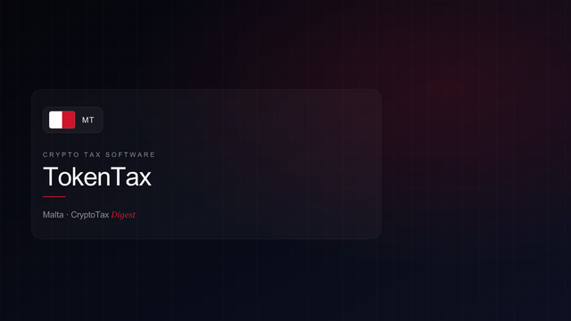 TokenTax — crypto tax software (Malta)