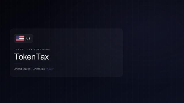 TokenTax — crypto tax software (United States)